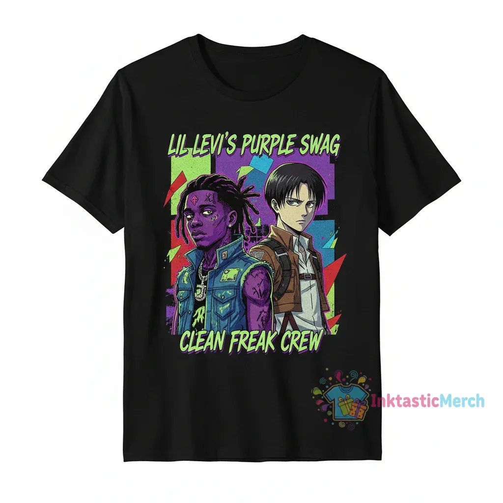 Lil Uzi Vert x Levi Ackerman Fan Tee - Durable & Stylish 1 Lil Uzi Vert x Levi Ackerman Fan Tee - Durable & Stylish