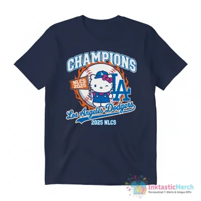 Los Angeles Dodgers x Hello Kitty NLCS 2025 champions shirt - High Quality Printed T-Shirt