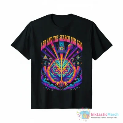 "Lsd And The Search For God " Essential T-Shirt for Sale by PapBarnabasne - High Quality Printed T-Shirt