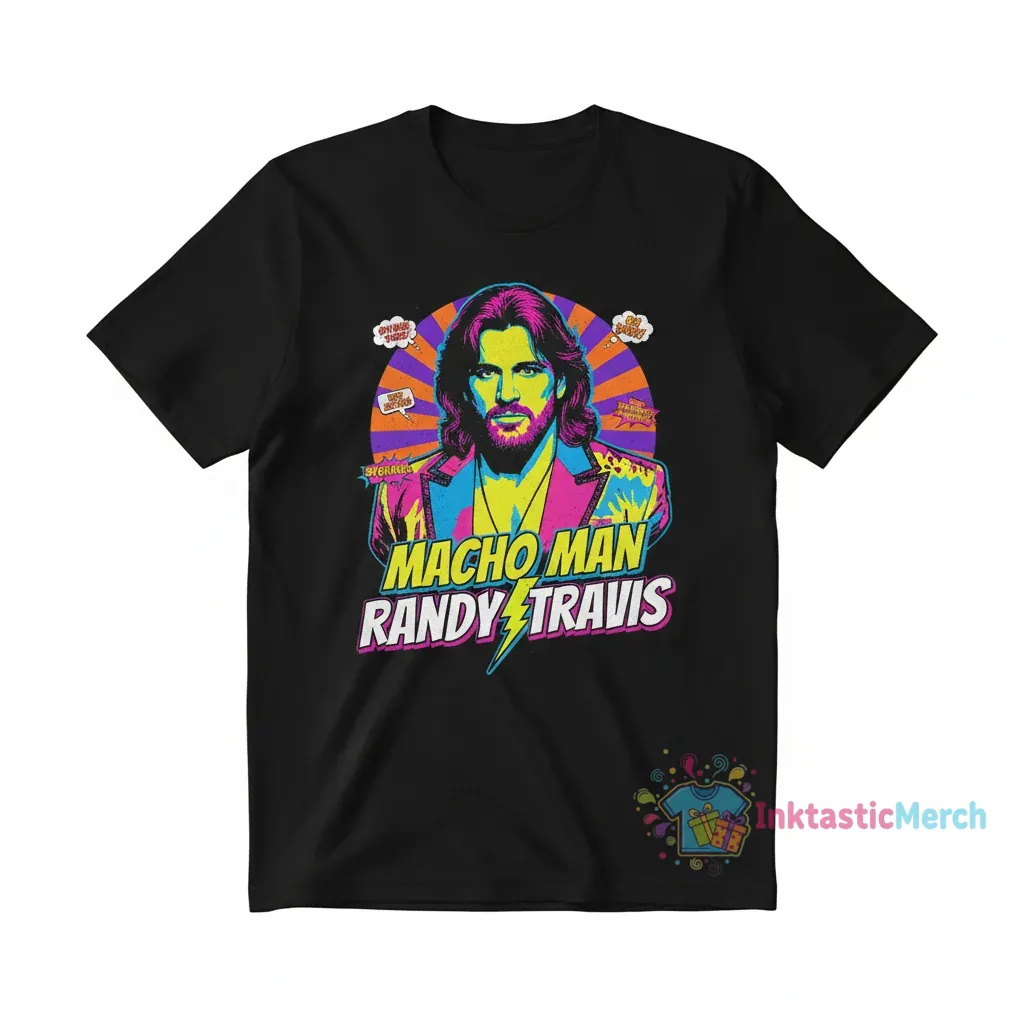 Macho man Randy Travis (2)" Essential T-Shirt 1 Macho man Randy Travis (2)" Essential T-Shirt