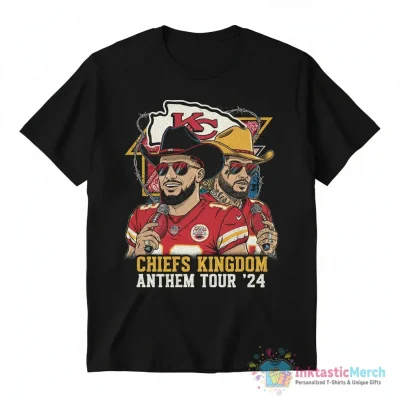 Mahomes Kelce x Morgan Wallen Post Malone Chiefs Fan shirt - High Quality Printed T-Shirt