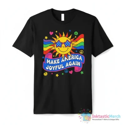 "Make America Joyful Again" Essential T-Shirt for Sale by NeddyBetty - High Quality Printed T-Shirt