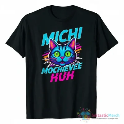 "Michi Mochievee HUH" Essential T-Shirt for Sale by MyTh1carts - High Quality Printed T-Shirt