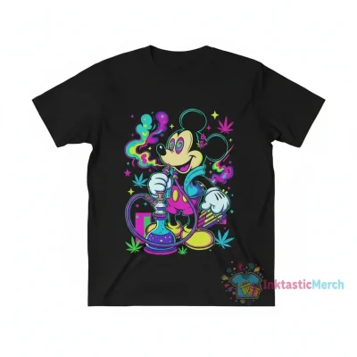 Mickey Mouse Smoking Weed With Hookah Essential T-Shirt