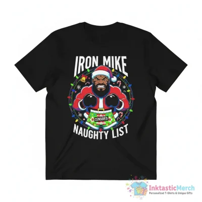 Mike Tyson Butt censored Christmas funny shirt - High Quality Printed T-Shirt