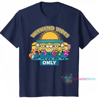 Minions Weekend Vibes Only Group Hug" Essential T-Shirt