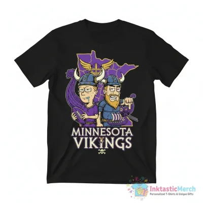 Minnesota Viking football Beavis and Butt Head shirt - High Quality Printed T-Shirt