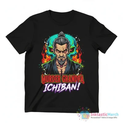 "Murder Grandpa Ichiban!" Essential T-Shirt for Sale by PureSugarClub - High Quality Printed T-Shirt