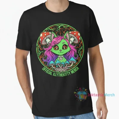 mushroom illy (official illythekitty merch)" Essential T-Shirt