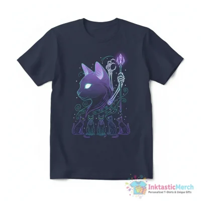 "Nekomancer" Essential T-Shirt for Sale by ilustrata - High Quality Printed T-Shirt