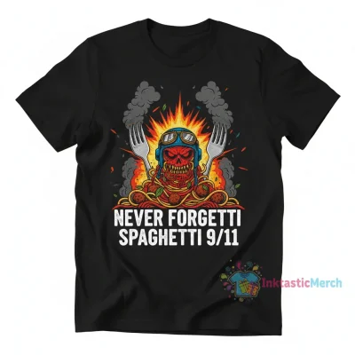 Never Forgetti Spaghetti 9 11 attacks shirt