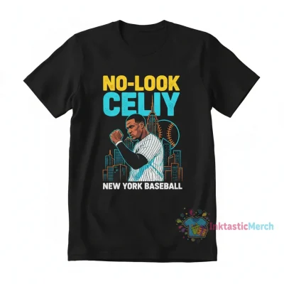 New York Aaron Judge no look Celly baseball shirt