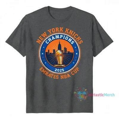 New York Knicks 2025 Emirates NBA Cup Champions Fan Shirt