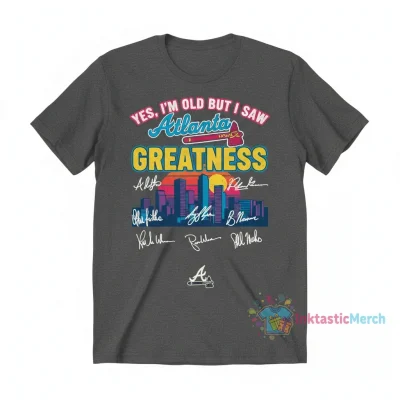 Niekro & Legends Atlanta Braves Greatness Skyline Signatures Shirt - Vintage Fan Apparel