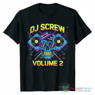 Official Dj Screw volume 2 skull cut of shirt - High Quality Printed T-Shirt