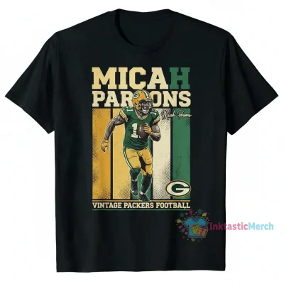 Áo Thun Vintage Chữ Ký Micah Parsons Chính Hãng Green Bay Packers