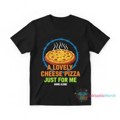 Official Home Alone "Just For Me" Cheese Pizza T-Shirt