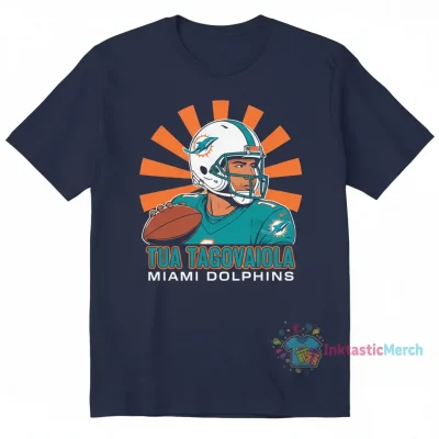 Official Miami Dolphins Tua Tagovailoa Fan T-Shirt | Durable & Vibrant