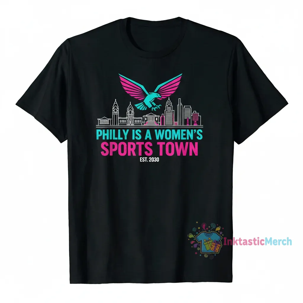 Official Philly is a Women’s Sports Town est 2030 shirt 1 Official Philly is a Women’s Sports Town est 2030 shirt