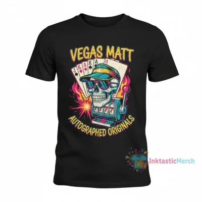 Official Vegas Matt Autograph T-Shirt - Exclusive Fan Merchandise