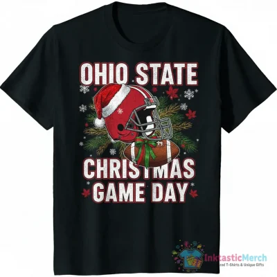 Ohio State Buckeyes Football Christmas Game Day shirt - High Quality Printed T-Shirt