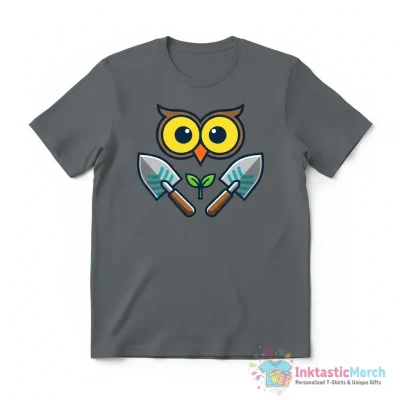 "Owl Trowel" Essential T-Shirt for Sale by opiester - High Quality Printed T-Shirt