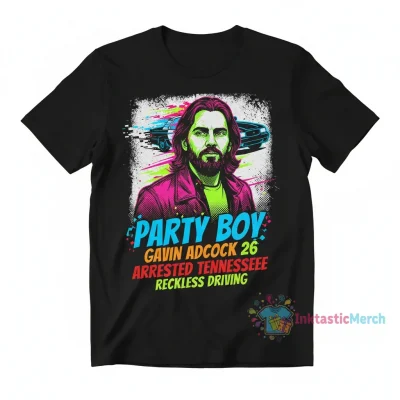 Gavin Adcock 26 Arrested Reckless Driving Tennessee Shirt