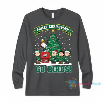 Peanuts Snoopy & Friends Philadelphia Eagles Christmas Tree Sweater