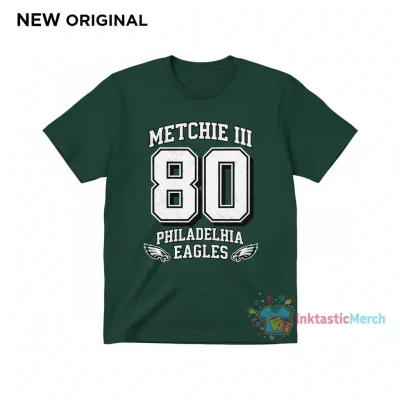 Philadelphia Eagles WR John Metchie III 80 number and name shirt