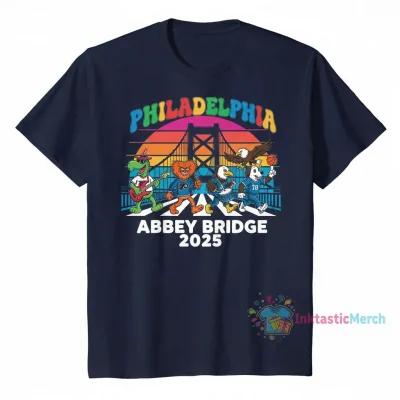 Philly Sports Team Mascots Abbey Road 2025 T-Shirt