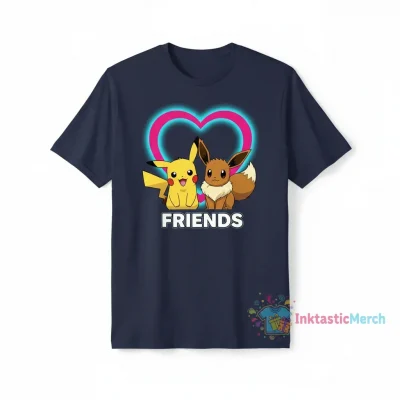 Pikachu & Eevee Friends T-Shirt - Officially Licensed Pokémon Apparel