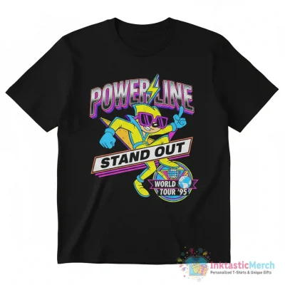 Powerline Stand Out World Tour vintage cartoon shirt - High Quality Printed T-Shirt