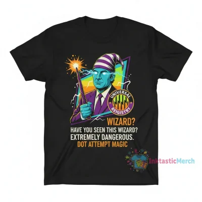 Prison Mike 'Have You Seen This Wizard?' T-Shirt | The Office Fan Merch