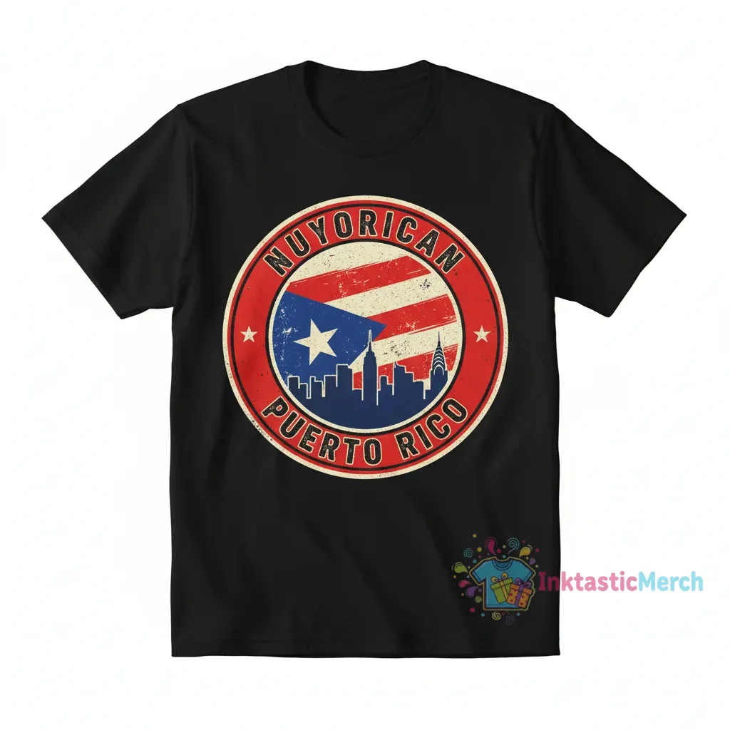 Puerto Rico Flag - Nuyorican Sticker" Essential T-Shirt 1 Puerto Rico Flag - Nuyorican Sticker" Essential T-Shirt