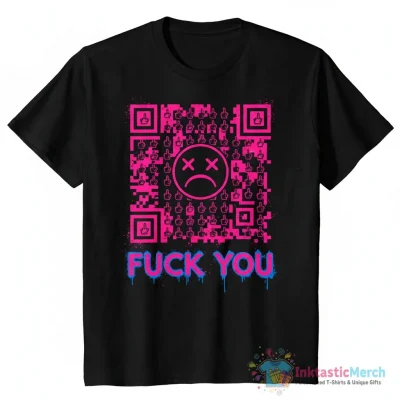 "QR "FUCK YOU"" Essential T-Shirt for Sale by The-END - High Quality Printed T-Shirt