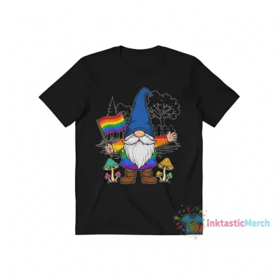 Queer Gay Pride LGBT Gnome Rainbow Flag Garden Gnome" Essential T-Shirt