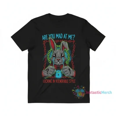 Vulnerable Style Rabbit Tattoo Shirt