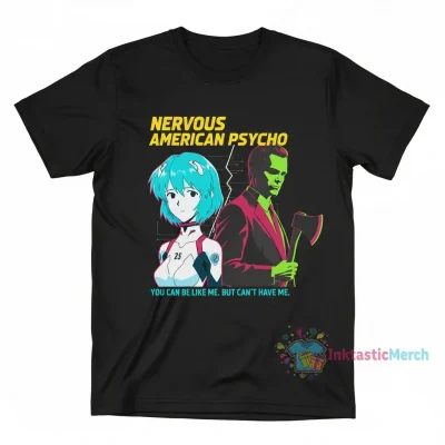 Rei Ayanami x Patrick Bateman" Active T-Shirt