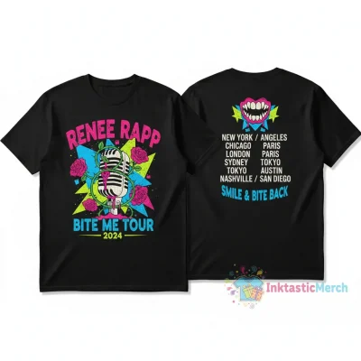 Renee Rapp "Bite Me Tour" 2-Sided Graphic T-Shirt | Official Concert Merchandise