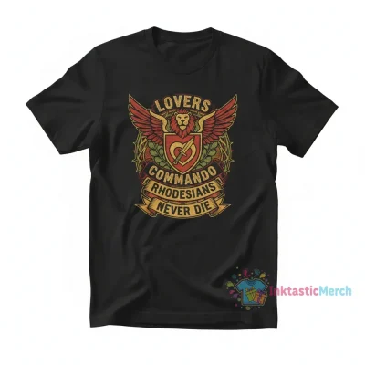 Rhodesians never die lovers commando vintage t-shirt