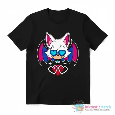 "Rouge the Bat" Essential T-Shirt for Sale by britterbee - High Quality Printed T-Shirt