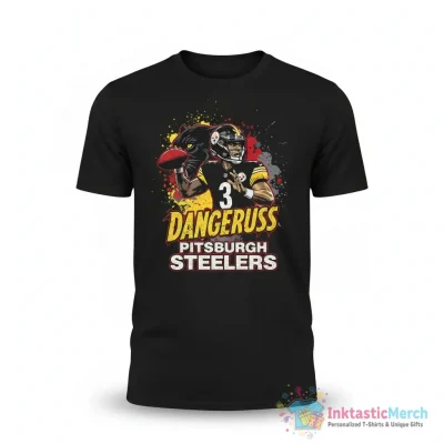 Russell Wilson Dangeruss Pittsburgh Steelers football signature shirt - High Quality Printed T-Shirt