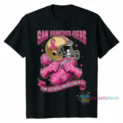 San Francisco 49ers Pink Out: Tackle Breast Cancer 2025 Collection Shirt