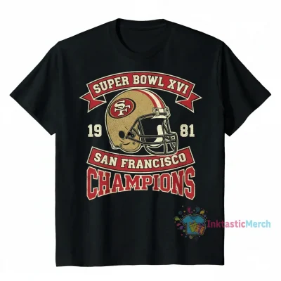San Francisco 49ers Super Bowl XVI Champions Helmet Apparel
