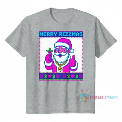 Merry Rizzmas Ugly Christmas Sweater - Santa Claus Design