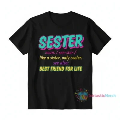 Seester Definition: Like a Sister, Only Cooler - Your Best Friend for Life Shirt