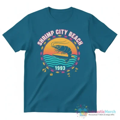 "Shrimp City Beach 1993" Essential T-Shirt for Sale by jamesonyeah - High Quality Printed T-Shirt