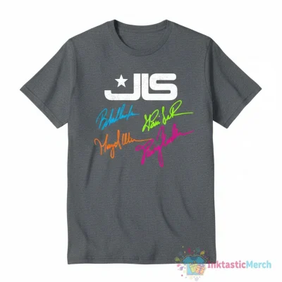 JLS Signed Autograph Tee