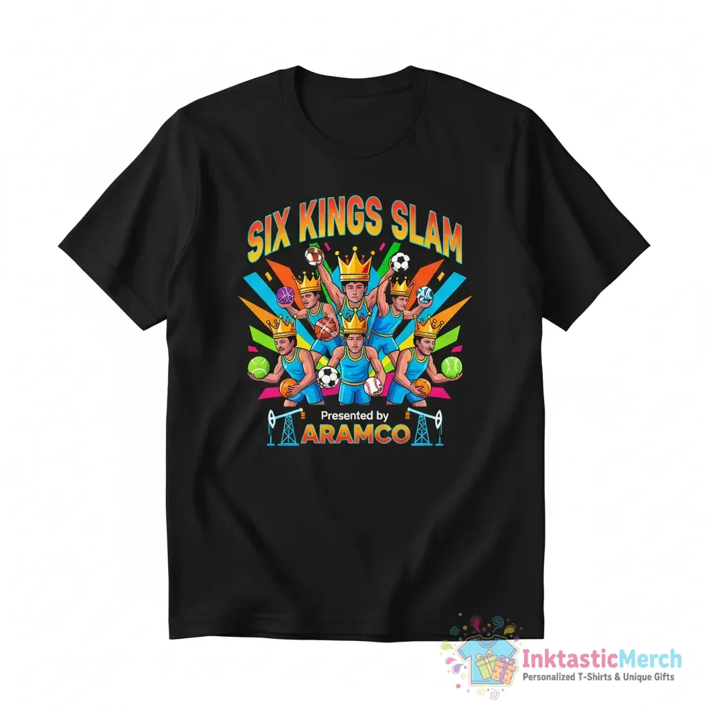 Six kings slam presented by Aramco shirt 1 Six kings slam presented by Aramco shirt - High Quality Printed T-Shirt