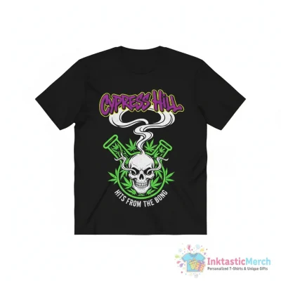 Skeleton weed Cypress hill hits from the bong shirt - High Quality Printed T-Shirt